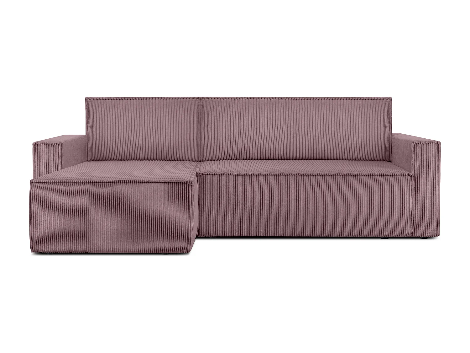 Canapé d'angle universel - gauche / droit - avec fonction couchage - avec coffre de rangementg - Lila - NAPI