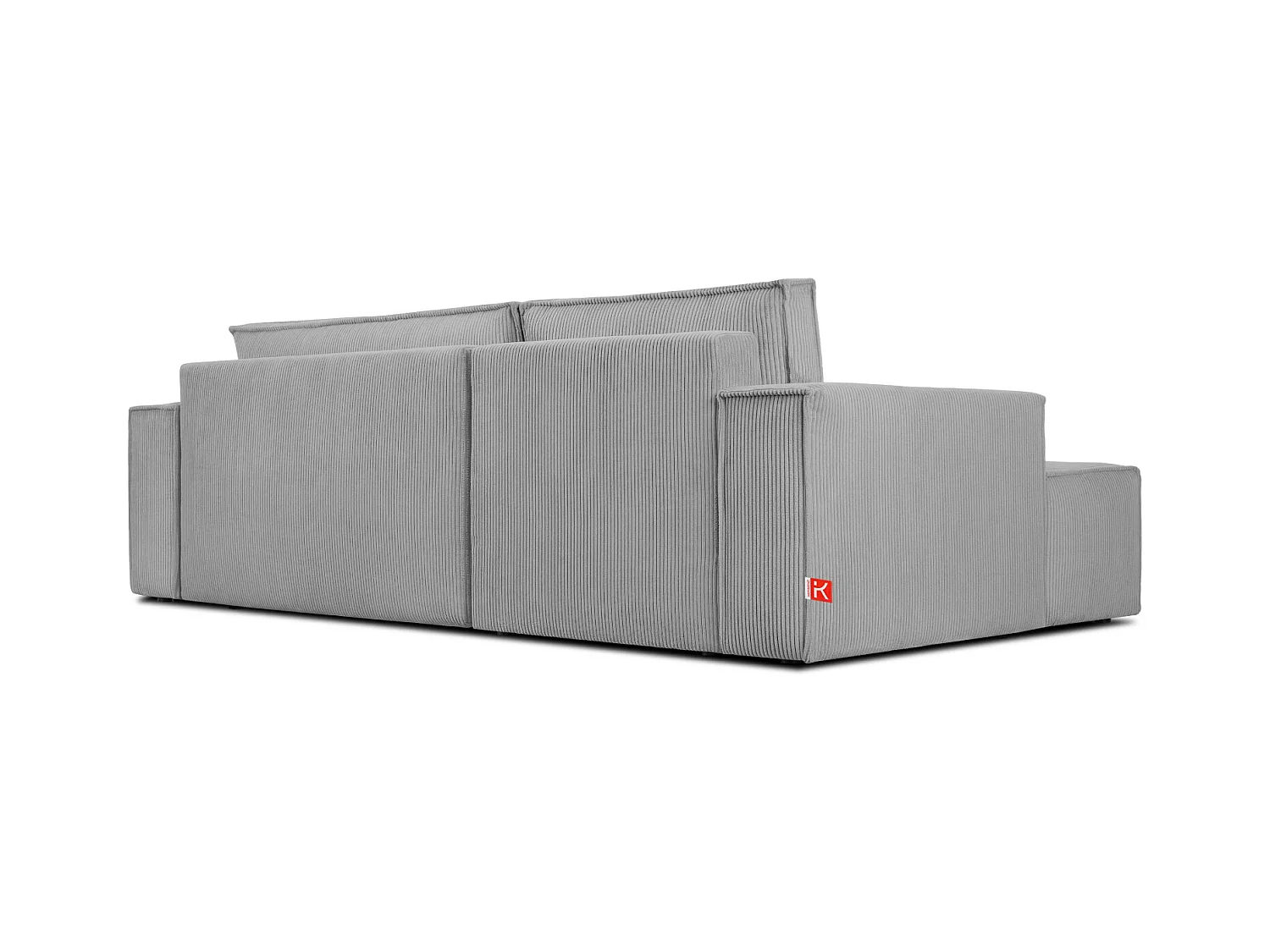 Canapé d'angle - gauche - avec fonction couchage - avec coffre de rangement - Modern - Gris - NAPI