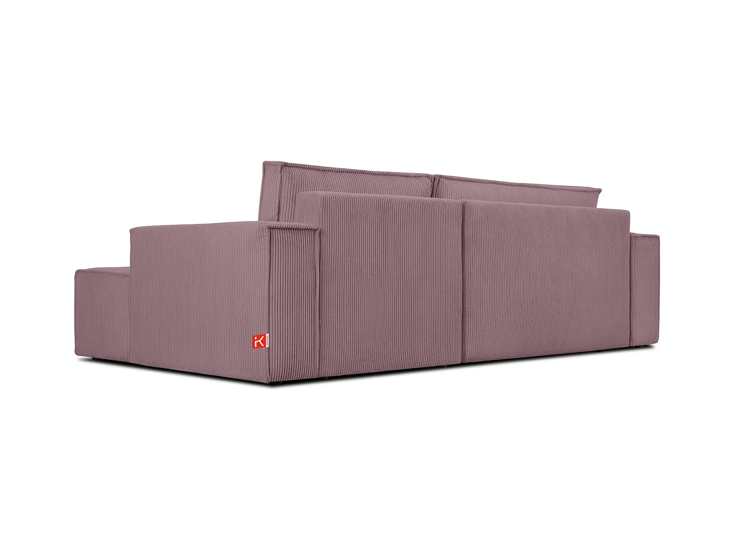 Canapé d'angle - droite - avec fonction couchage - avec coffre de rangement - Modern - Violet - NAPI