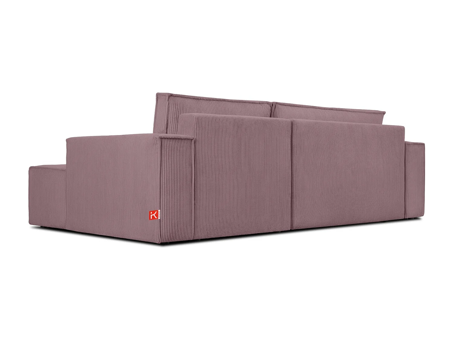 Canapé d'angle - droite - avec fonction couchage - avec coffre de rangement - Modern - Violet - NAPI