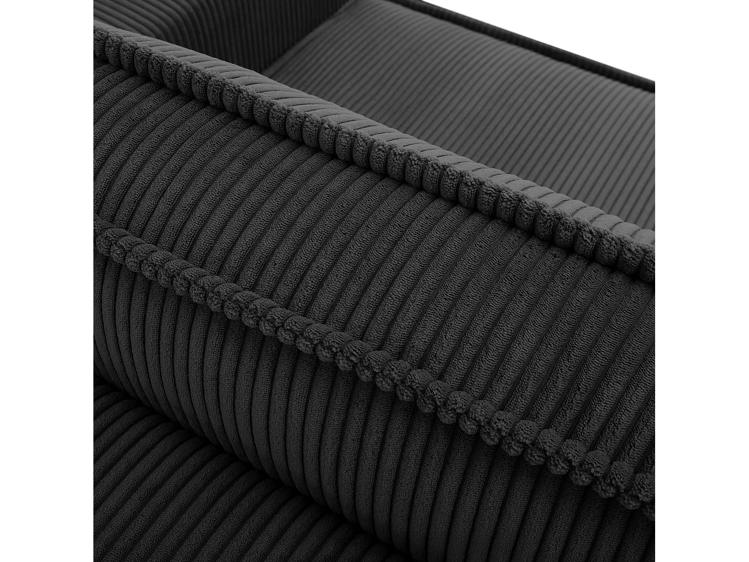 Canapé 3 places convertible - avec fonction couchage - avec coffre de rangement - Gris - NAPI