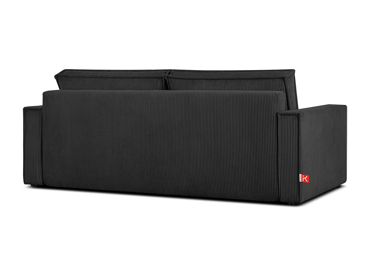 Canapé 3 places convertible - avec fonction couchage - avec coffre de rangement - Gris - NAPI