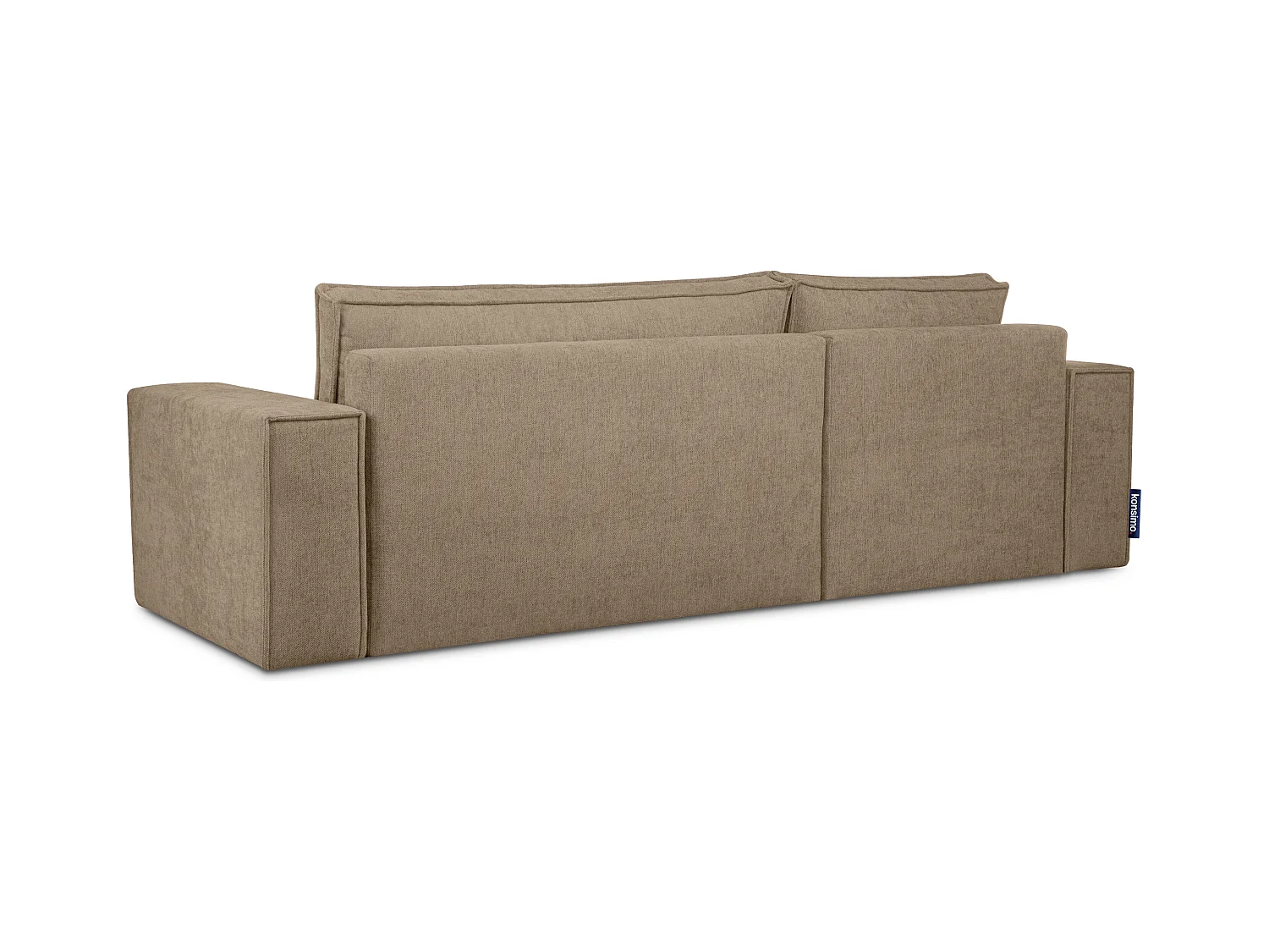 Canapé d'angle universel - gauche / droit - avec fonction couchage - avec coffre de rangement - Marron - NAPI II