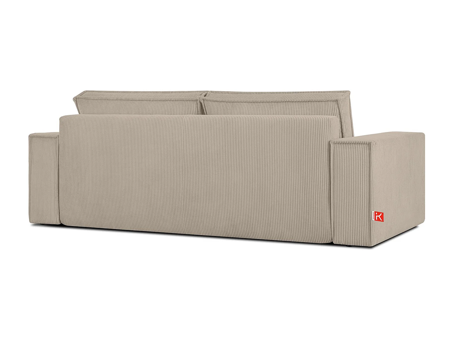 Canapé 3 places convertible - avec fonction couchage - avec coffre de rangement - Beige - NAPI