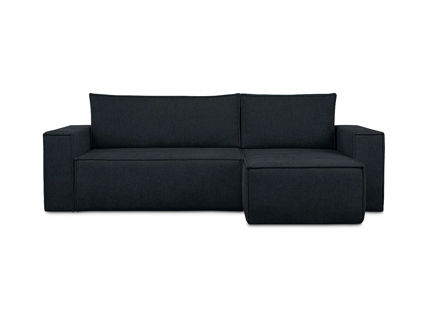 Canapé d'angle universel - gauche / droit - avec fonction couchage - avec coffre de rangement - Bleu - NAPI II