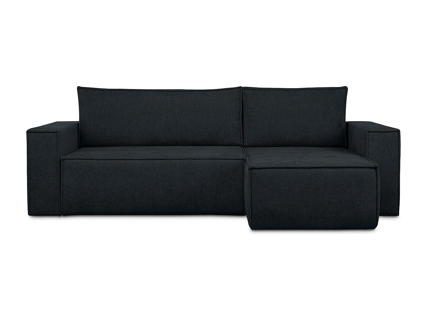 Canapé d'angle universel - gauche / droit - avec fonction couchage - avec coffre de rangement - Bleu - NAPI II