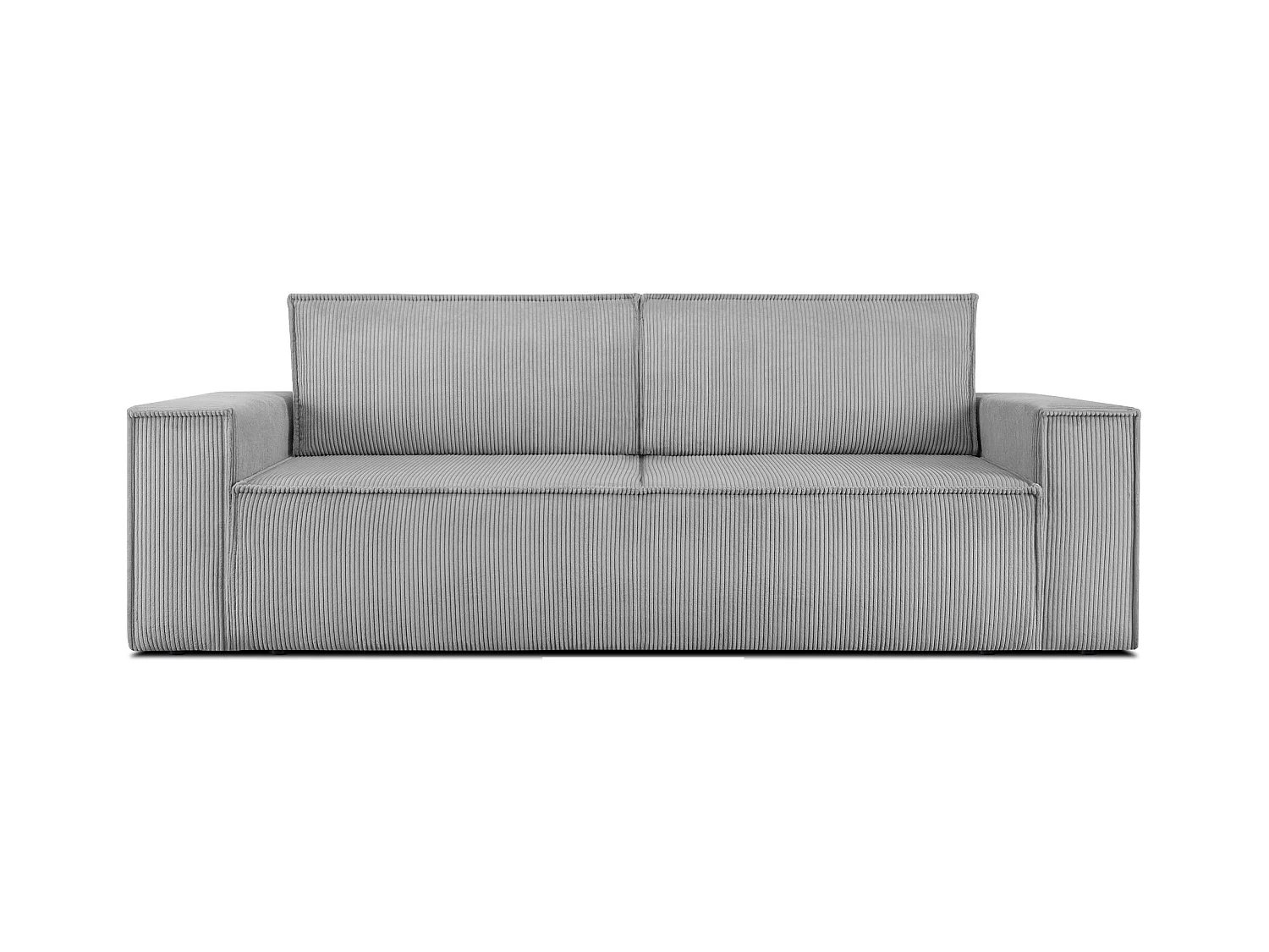 Canapé 3 places convertible - avec fonction couchage - avec coffre de rangement - Gris - NAPI