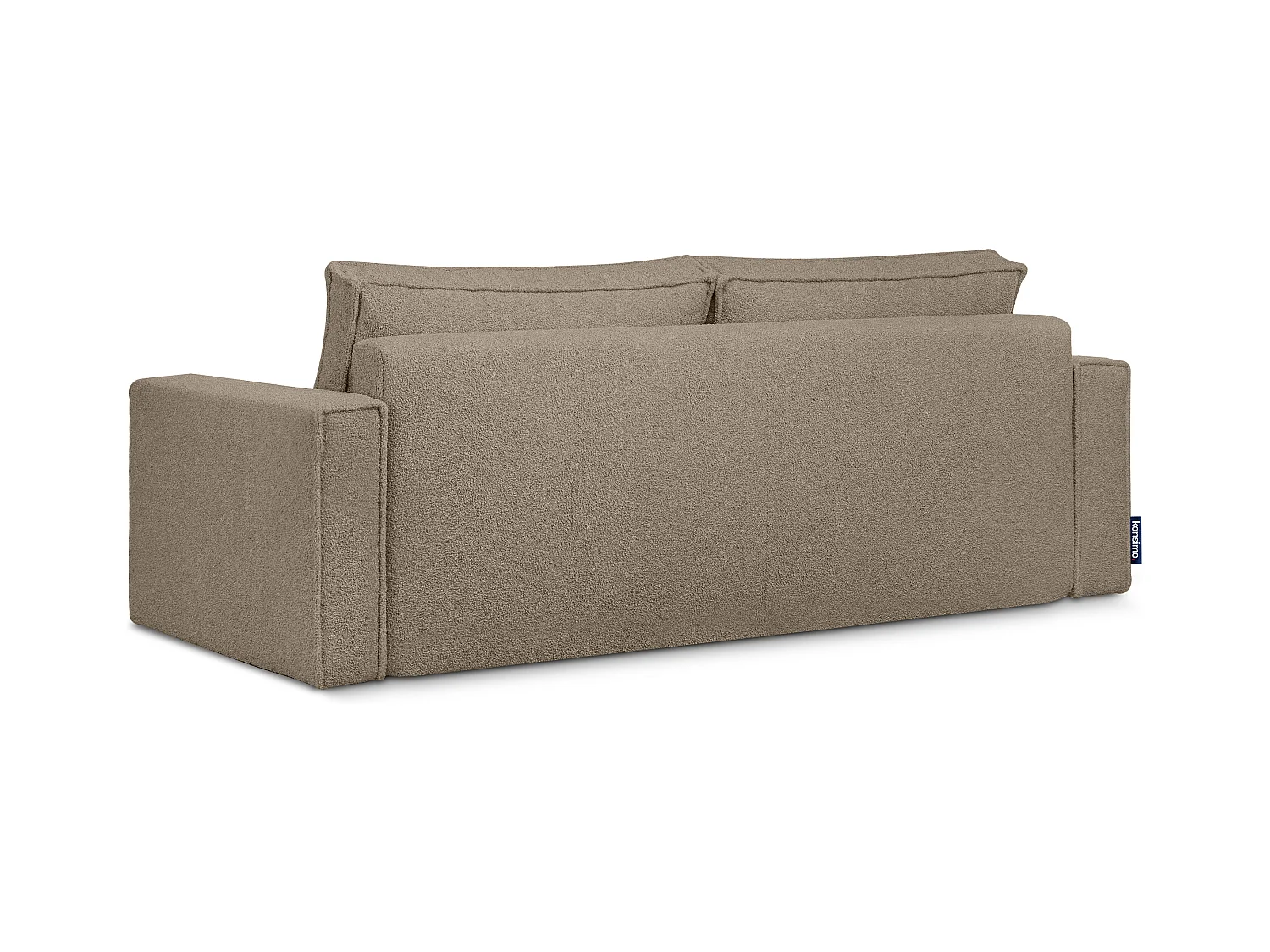 Canapé 3 places convertible - avec fonction couchage - avec coffre de rangement - Beige foncé - NAPI II