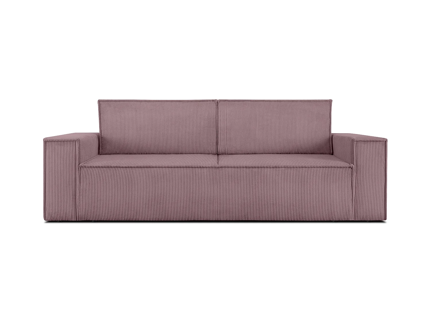 Canapé 3 places convertible - avec fonction couchage - avec coffre de rangement - Violet - NAPI