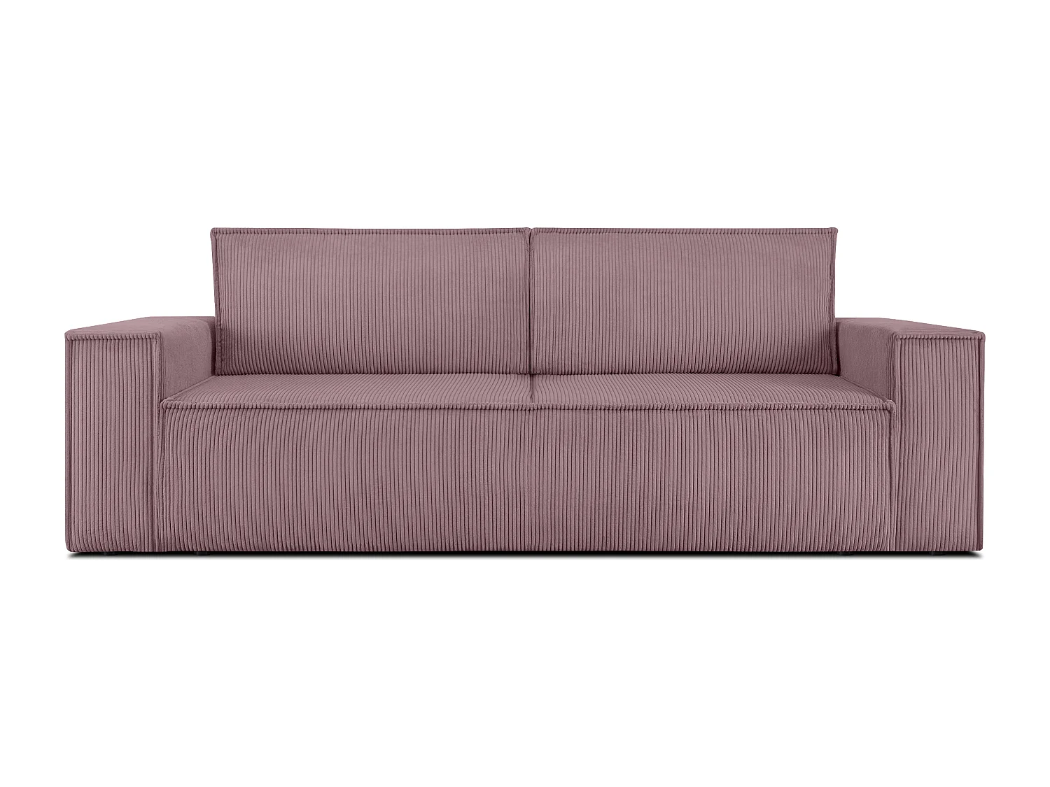 Canapé 3 places convertible - avec fonction couchage - avec coffre de rangement - Violet - NAPI