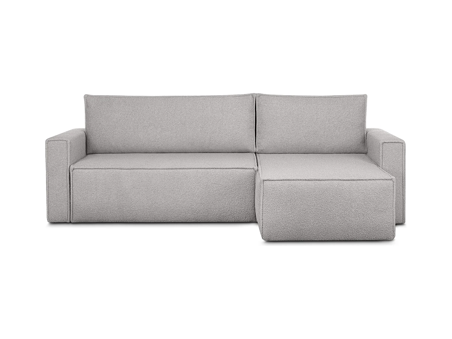 Canapé d'angle universel - gauche / droit - avec fonction couchage - avec coffre de rangement - Modern - Gris - NAPI II