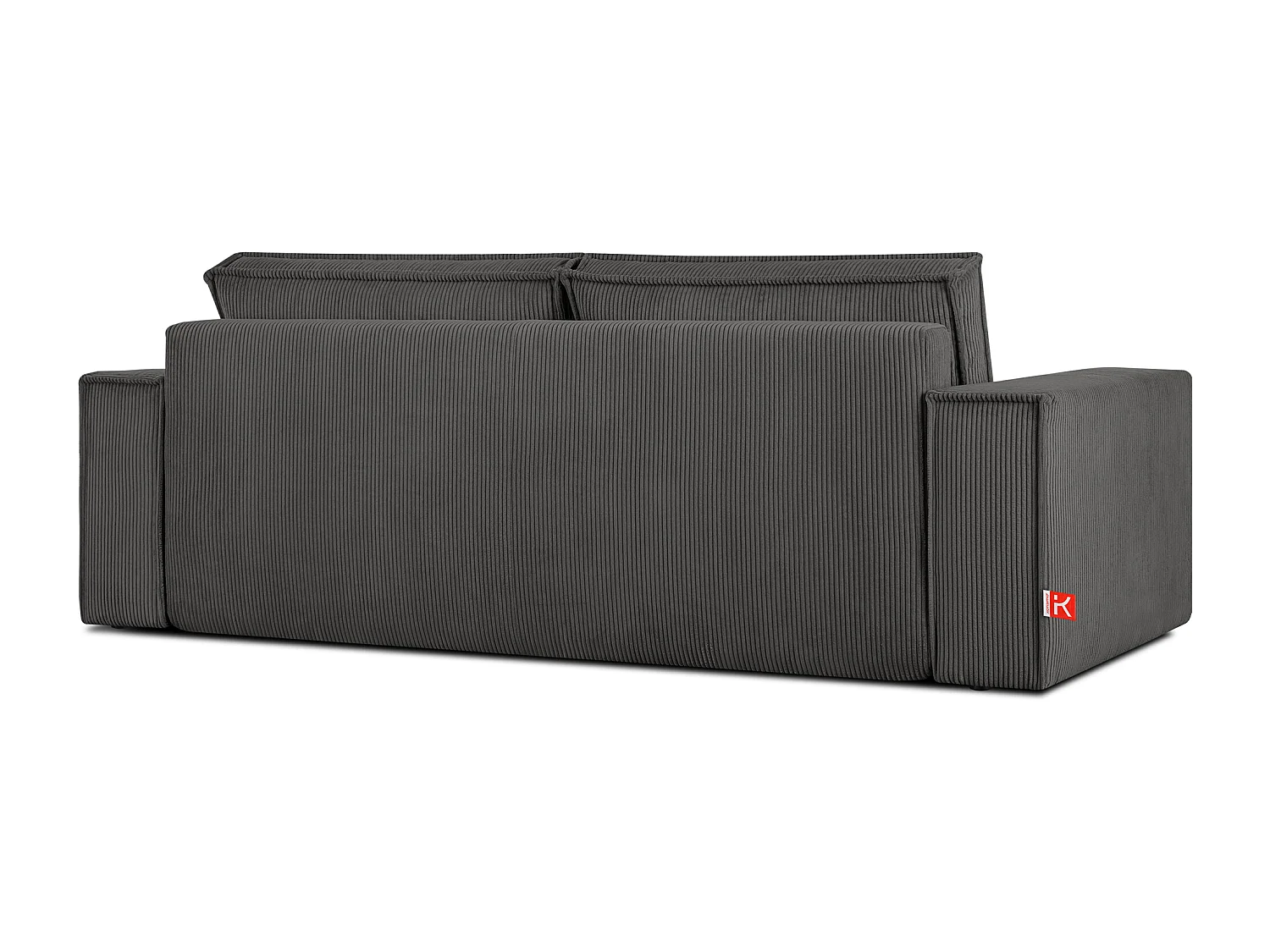 Canapé 3 places convertible - avec fonction couchage - avec coffre de rangement - Gris - NAPI