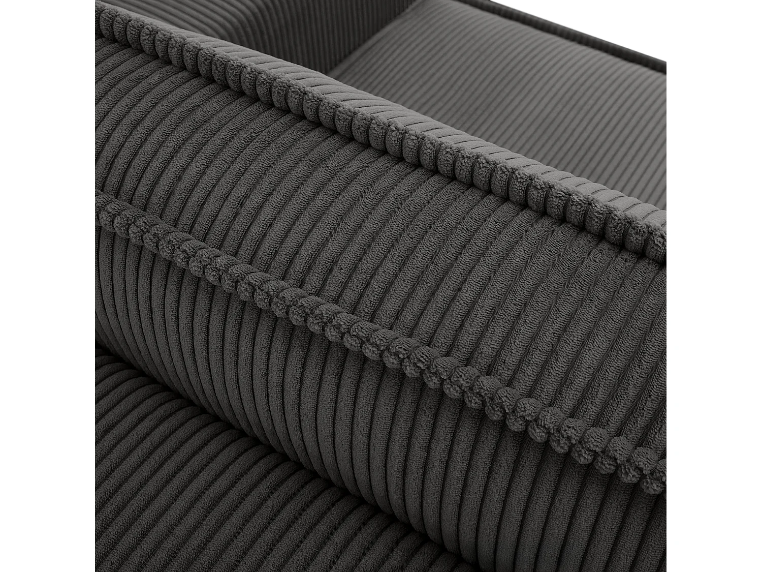 Canapé 3 places convertible - avec fonction couchage - avec coffre de rangement - Gris - NAPI