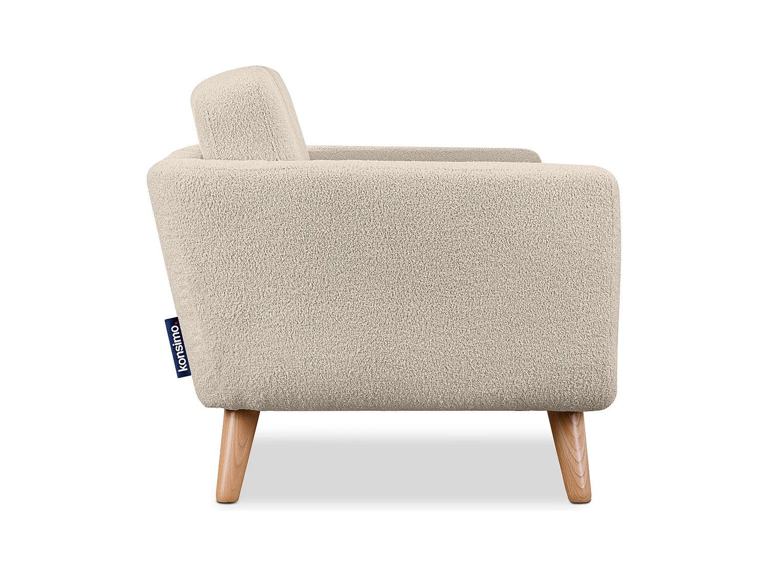 Canapé avec accoudoirs - Crème - TAGIO