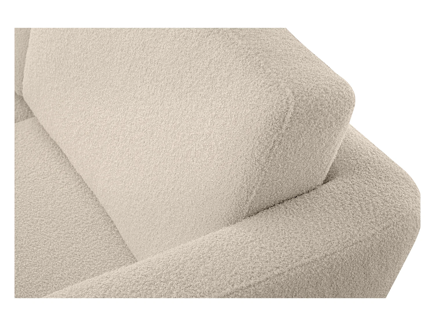 Canapé avec accoudoirs - Crème - TAGIO