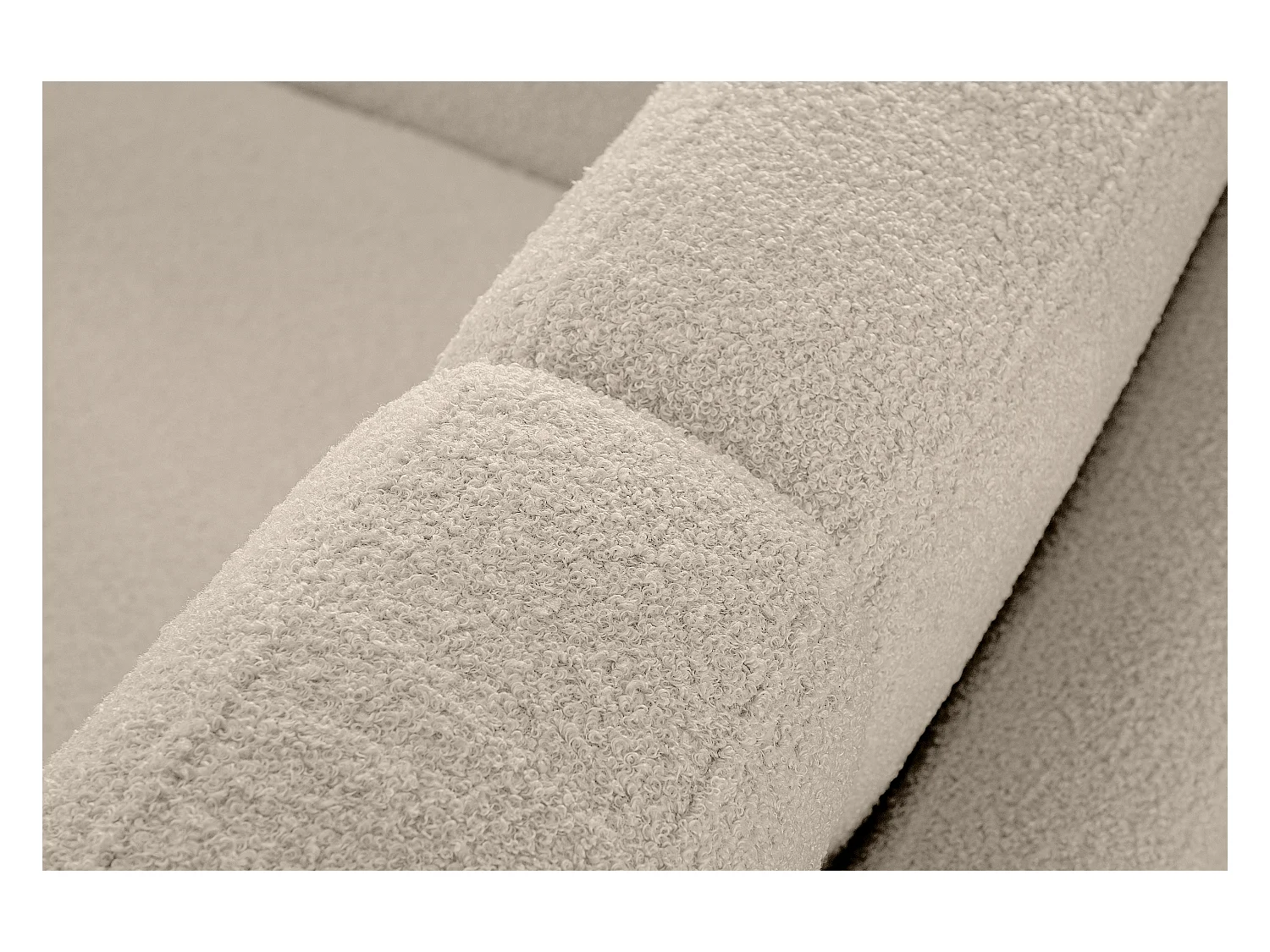 Canapé avec accoudoirs - Crème - TAGIO