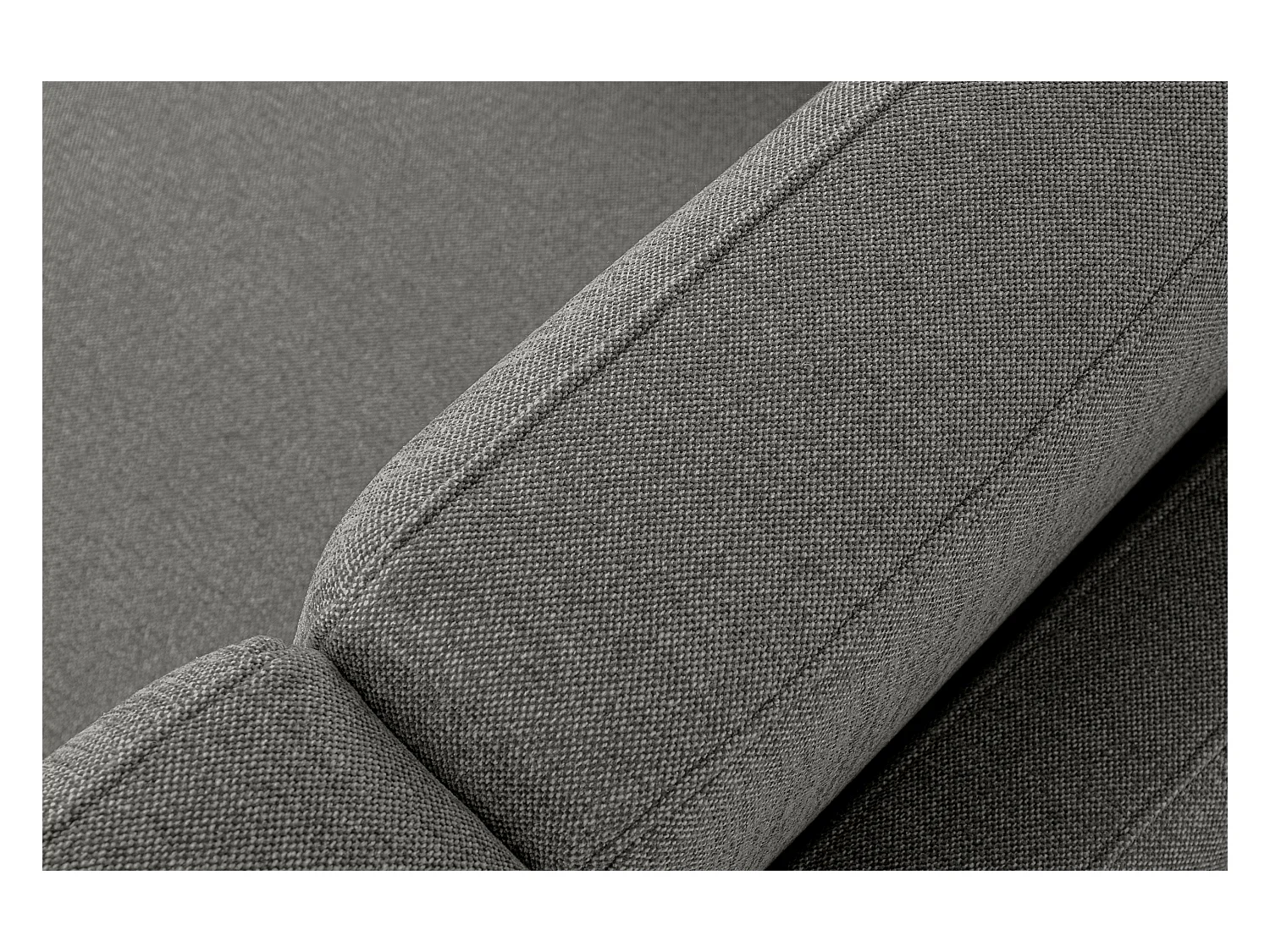 Canapé 2 places - Gris cendré - TAGIO