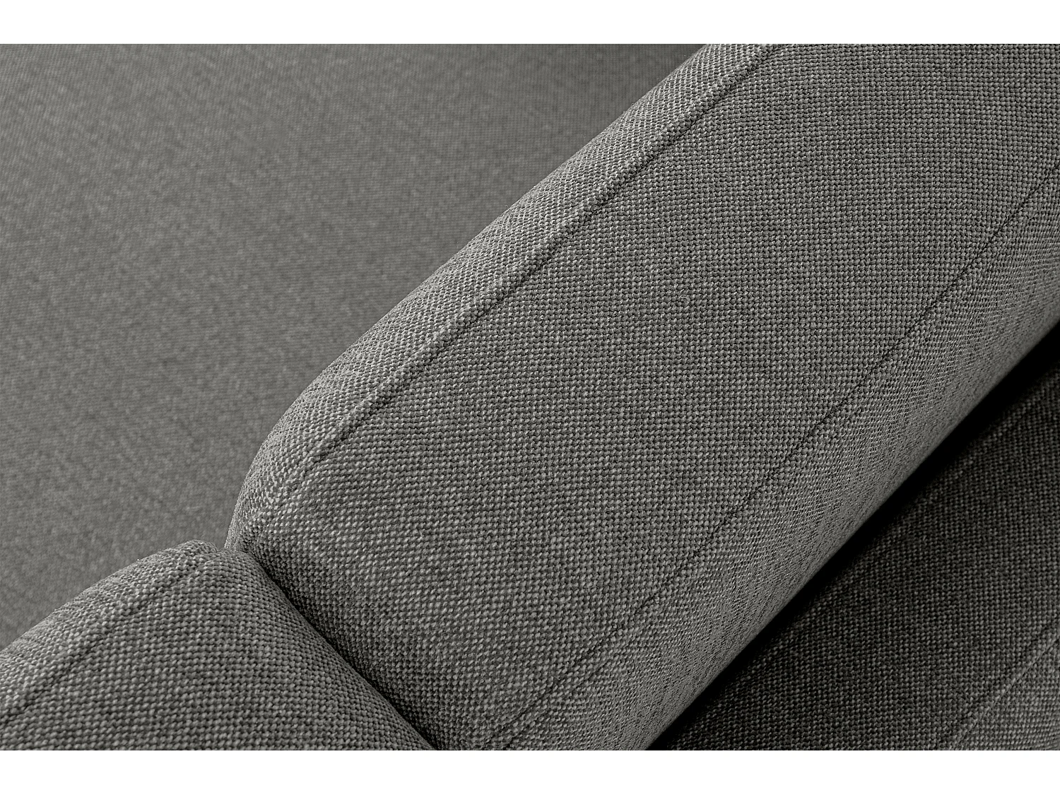 Canapé 2 places - Gris cendré - TAGIO