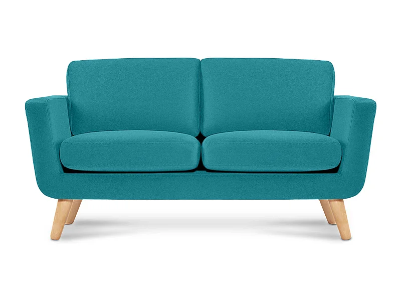 Canapé avec accoudoirs - Bleu turquoise - TAGIO