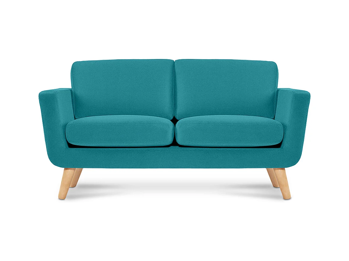Canapé avec accoudoirs - Bleu turquoise - TAGIO