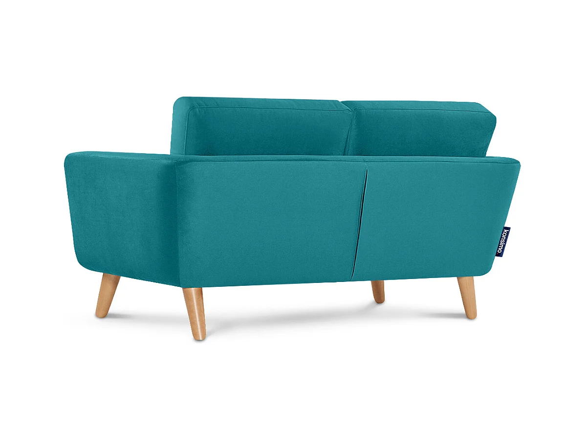 Canapé avec accoudoirs - Bleu turquoise - TAGIO