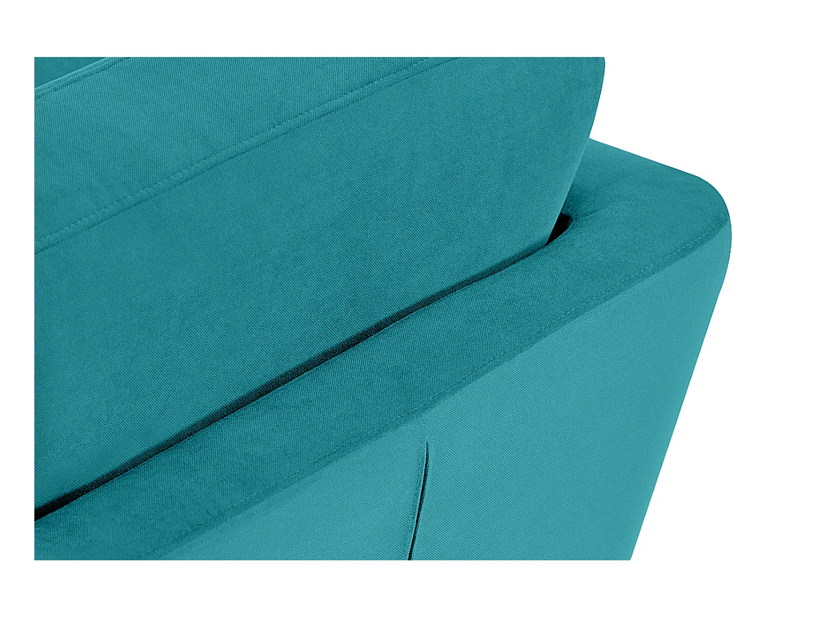 Canapé avec accoudoirs - Bleu turquoise - TAGIO