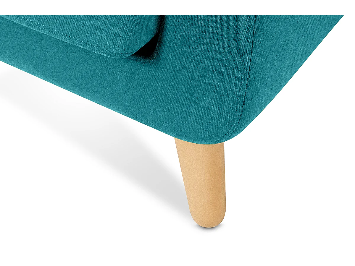 Canapé avec accoudoirs - Bleu turquoise - TAGIO