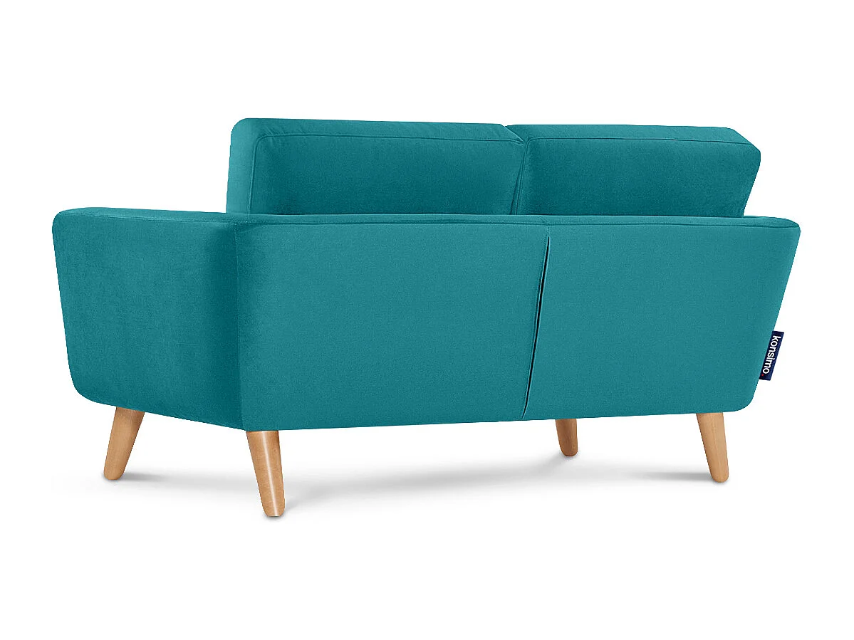 Canapé avec accoudoirs - Bleu turquoise - TAGIO