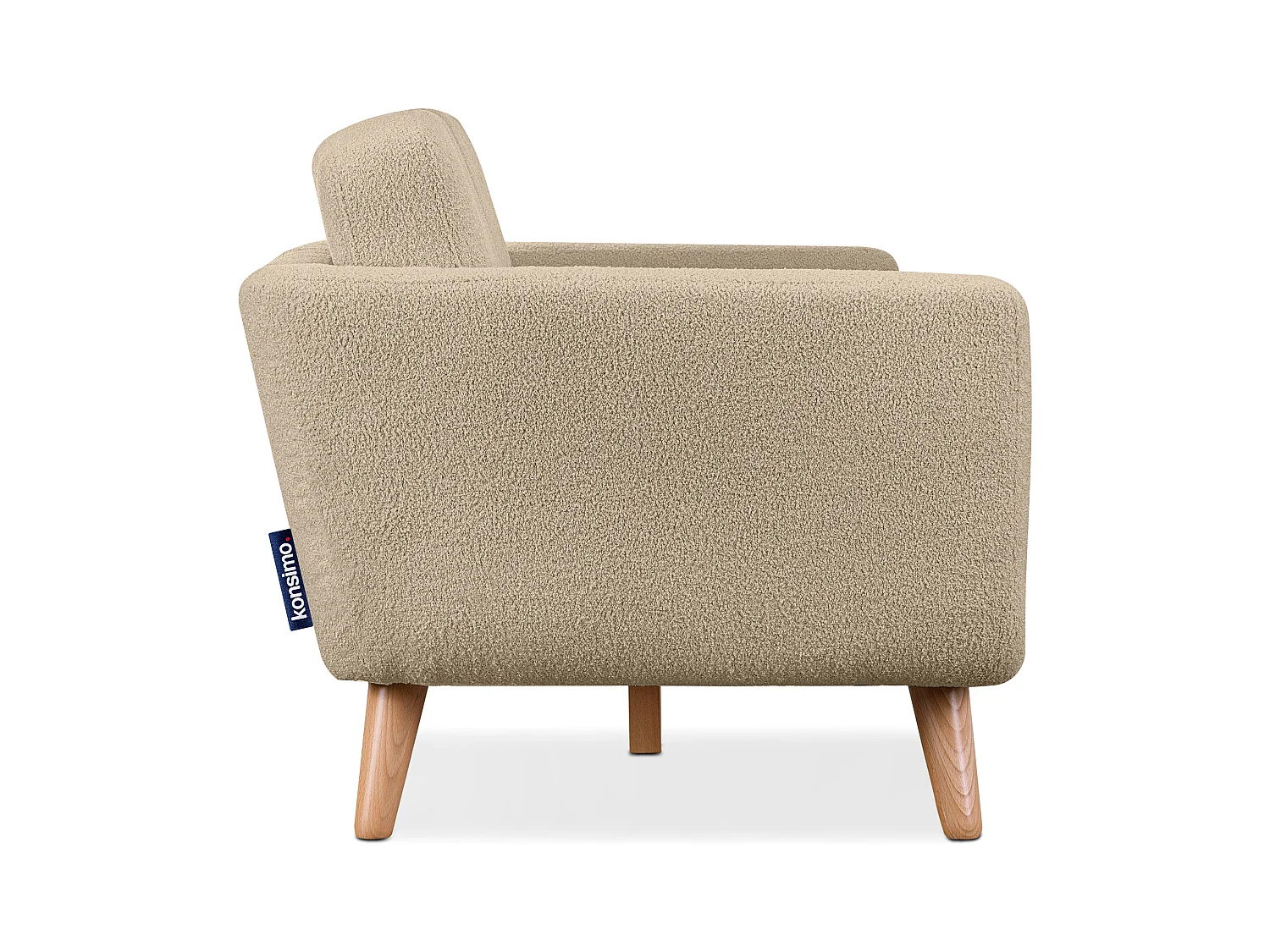 Canapé scandinave 3 places - Beige - TAGIO