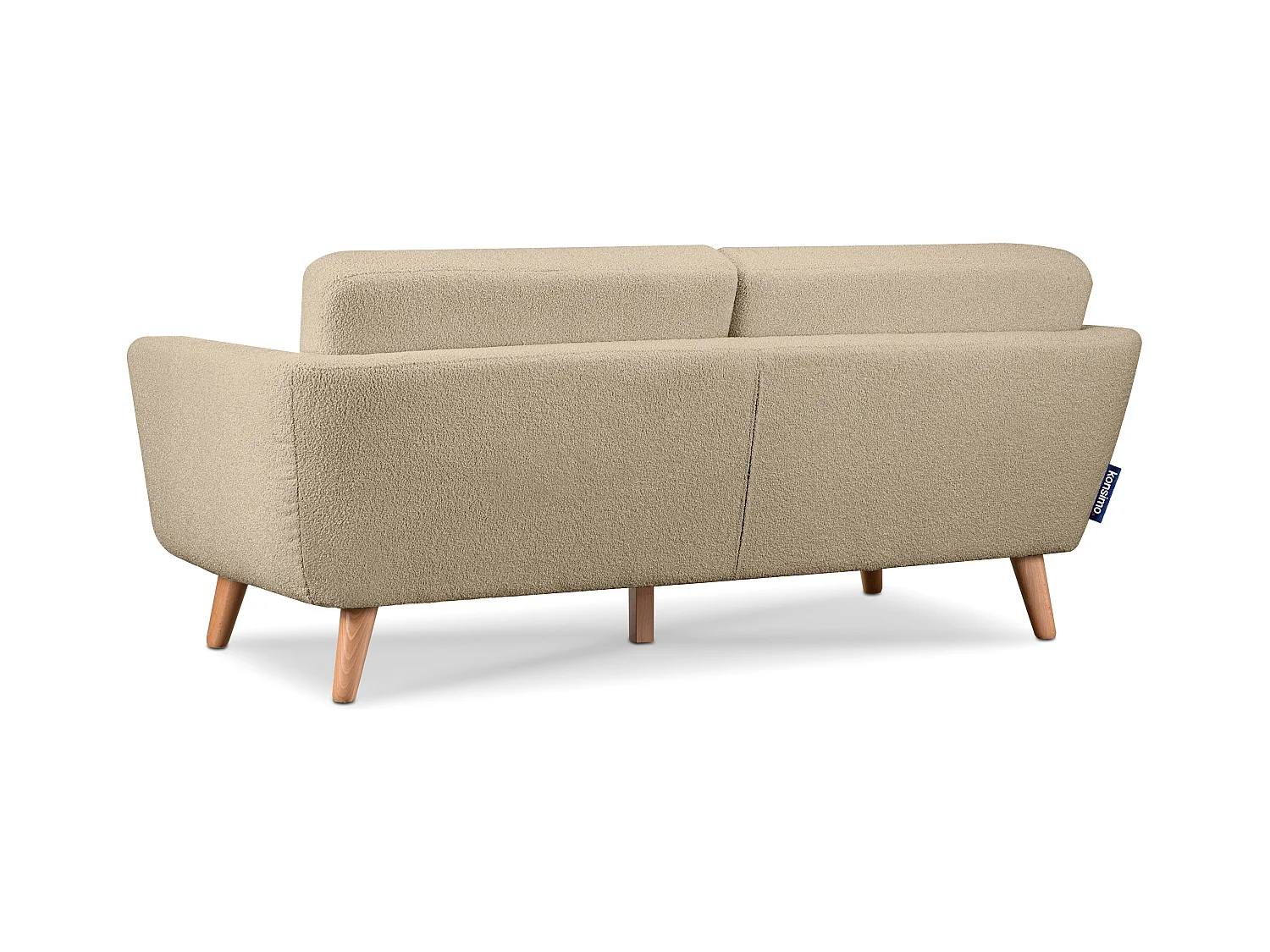 Canapé scandinave 3 places - Beige - TAGIO
