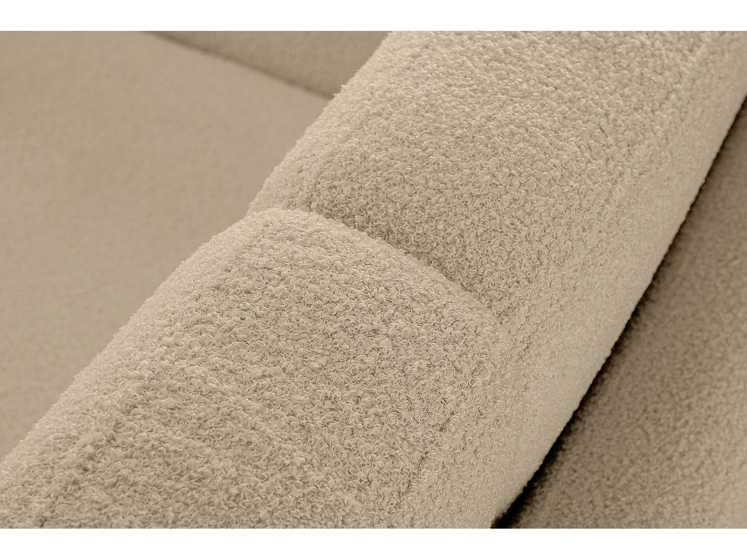 Canapé avec accoudoirs - Beige - TAGIO