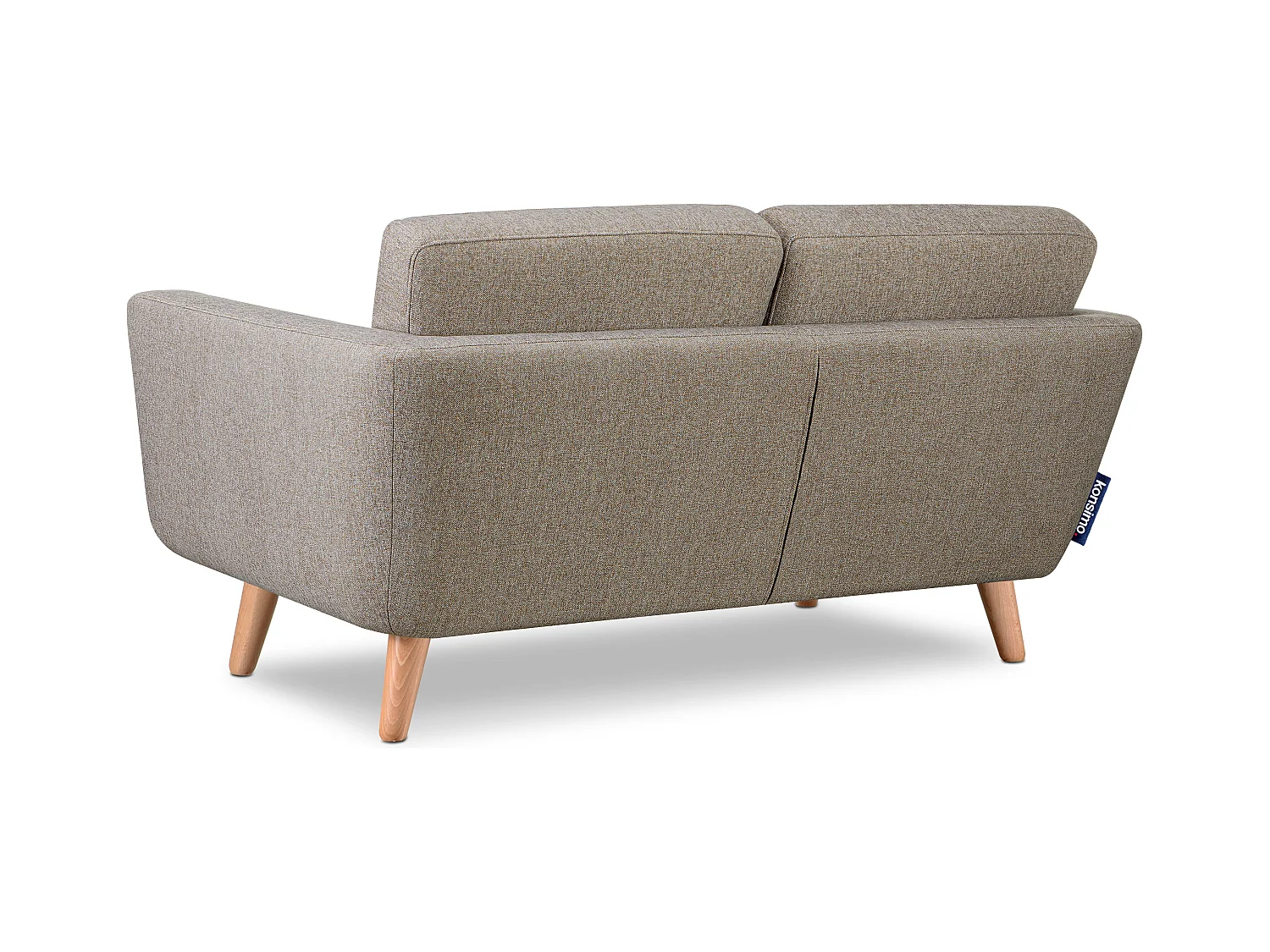 Canapé 2 places - Marron clair/marron - TAGIO