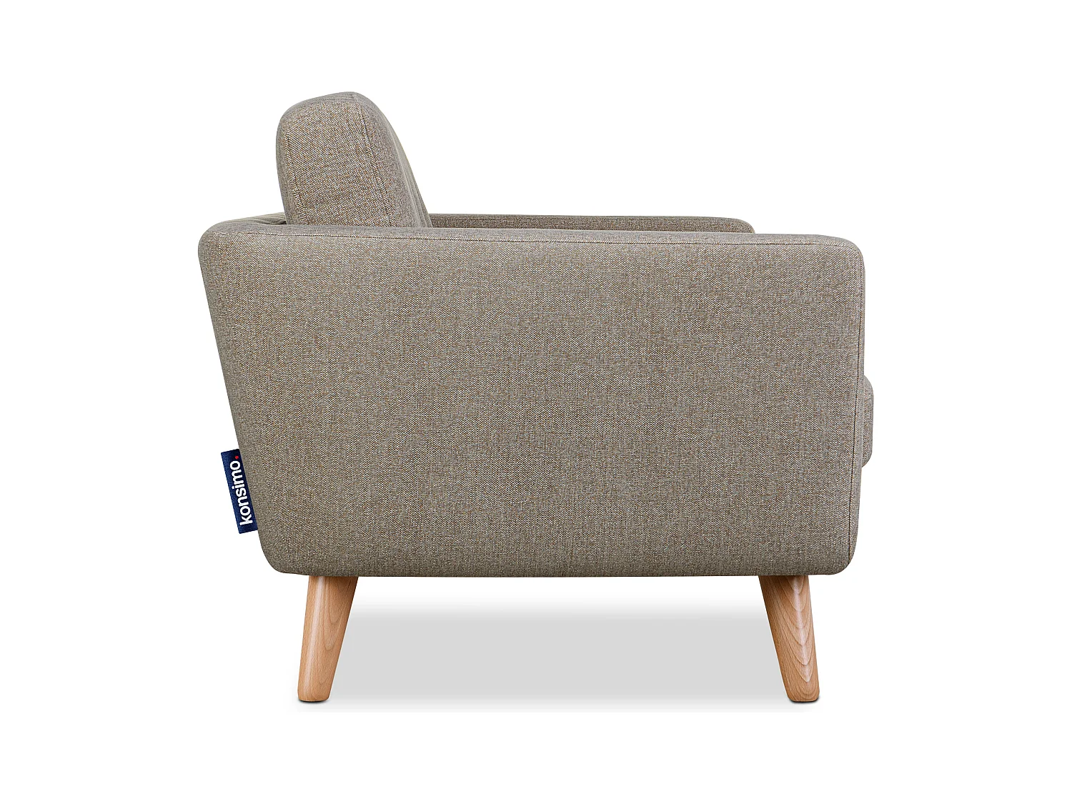 Canapé 2 places - Marron clair/marron - TAGIO