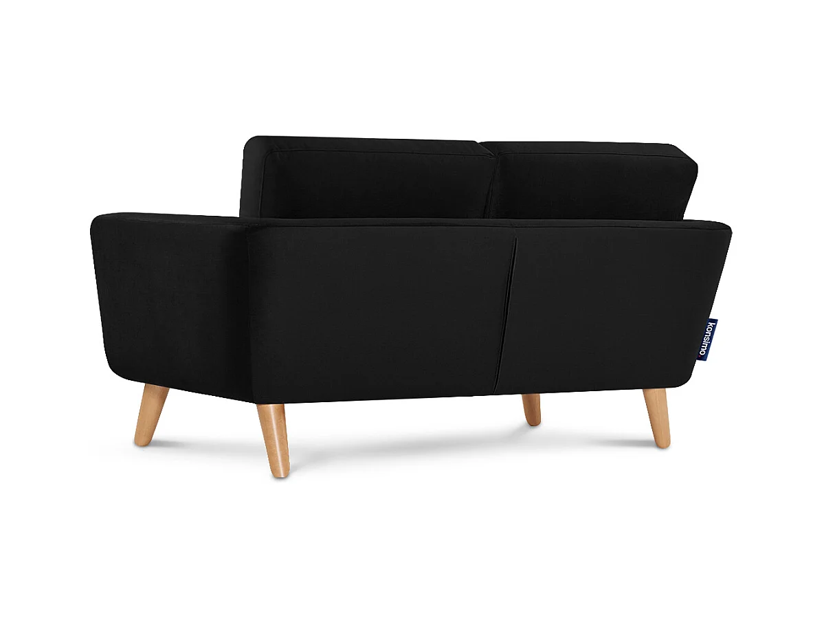 Canapé avec accoudoirs - Noir - TAGIO