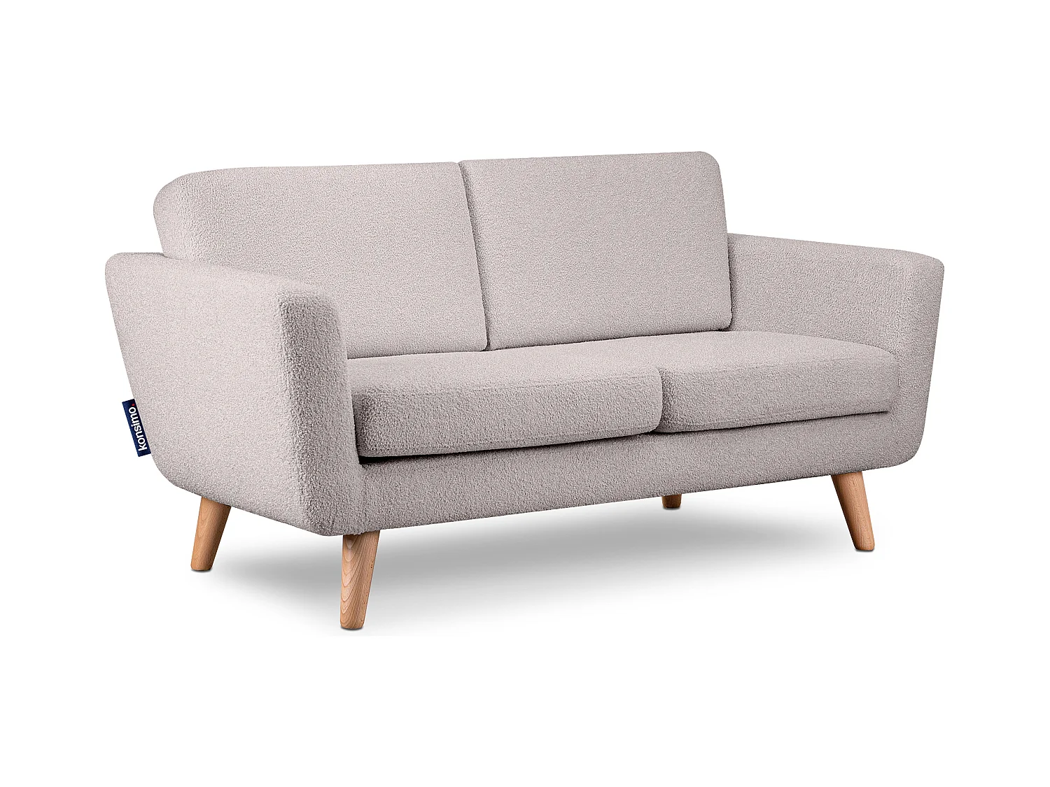 Canapé avec accoudoirs - Gris clair - TAGIO