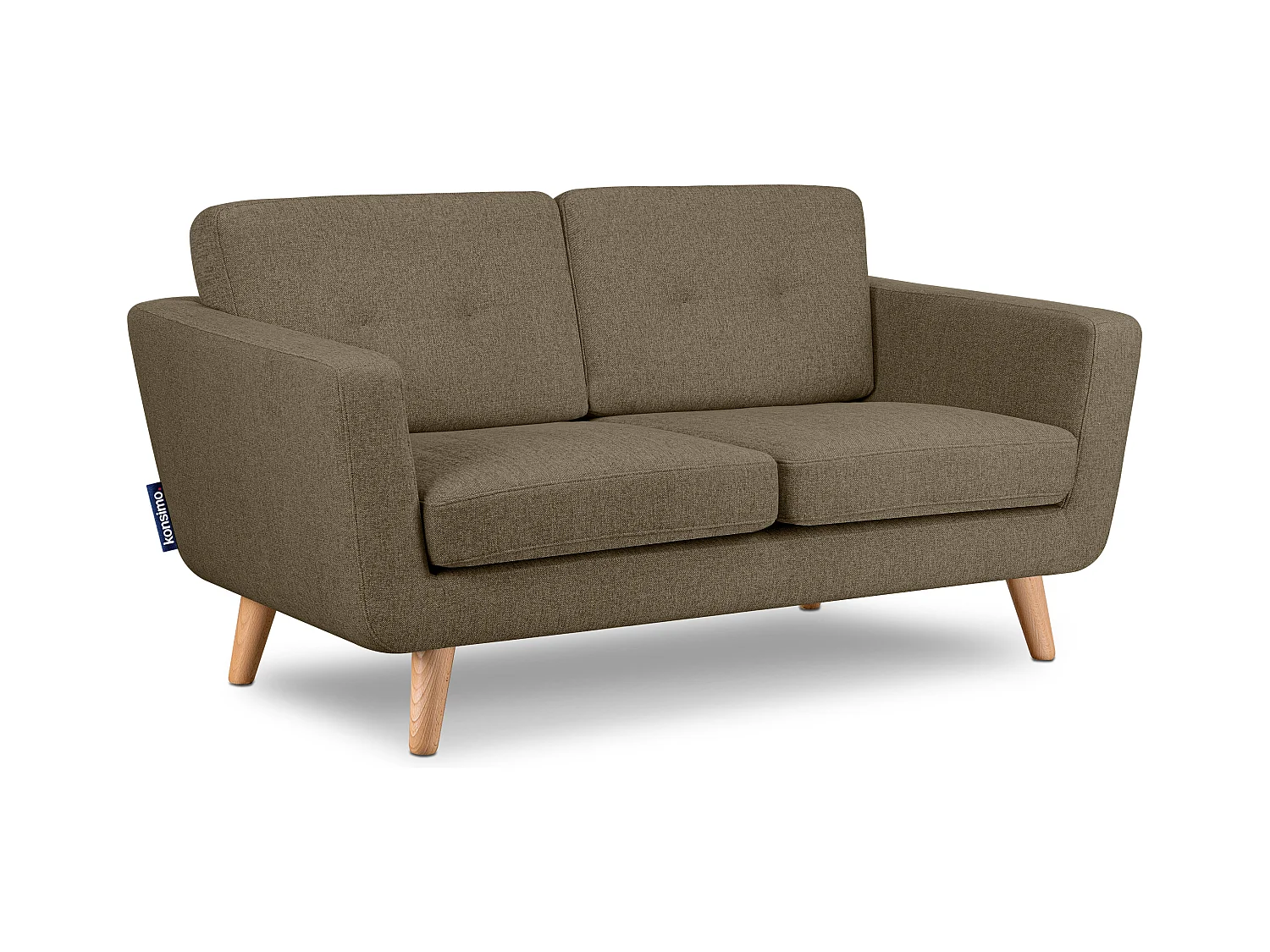 Canapé 2 places - Marron café/marron - TAGIO