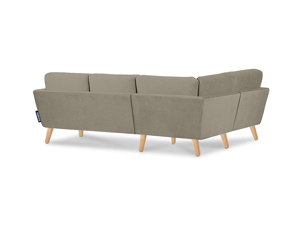 Canapé d'angle 3/4 places gauche - Beige - TAGIO