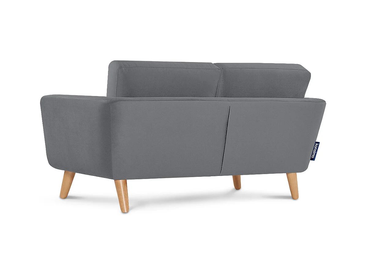 Canapé avec accoudoirs - Gris - TAGIO