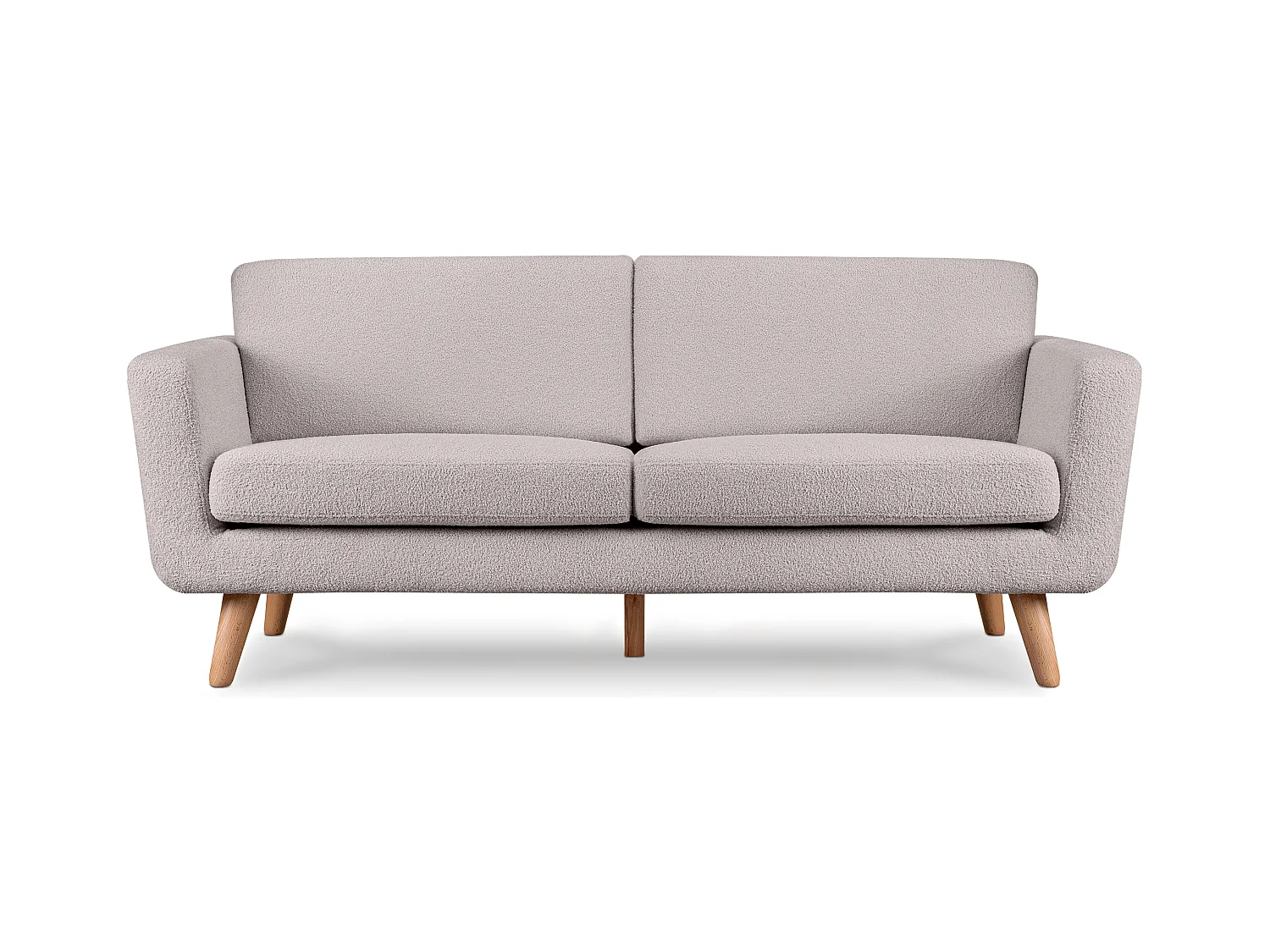 Canapé scandinave 3 places - Gris clair - TAGIO