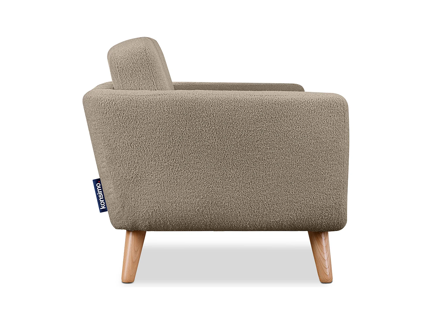 Canapé avec accoudoirs - Marron - TAGIO