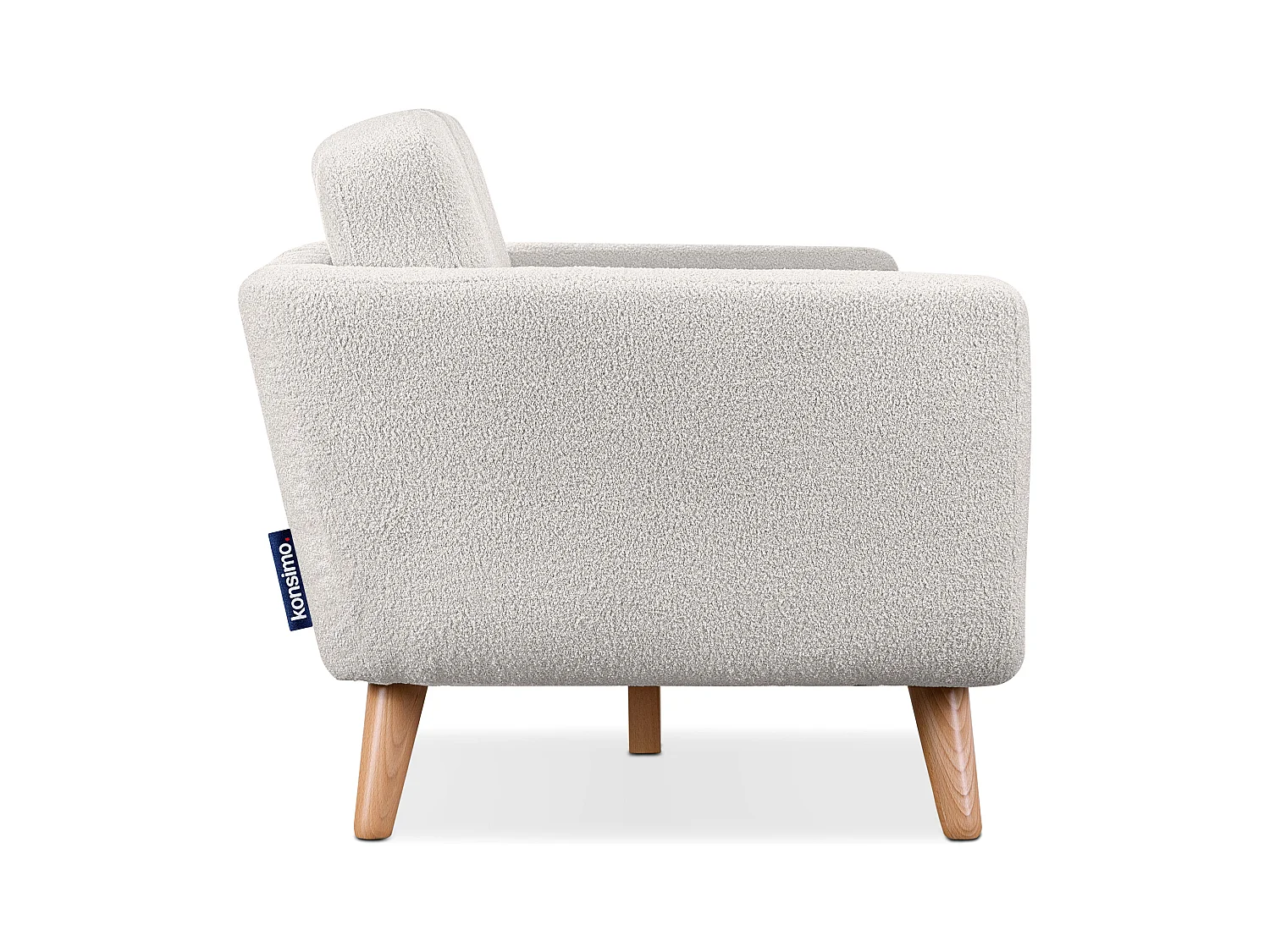 Canapé scandinave 3 places - Blanc - TAGIO