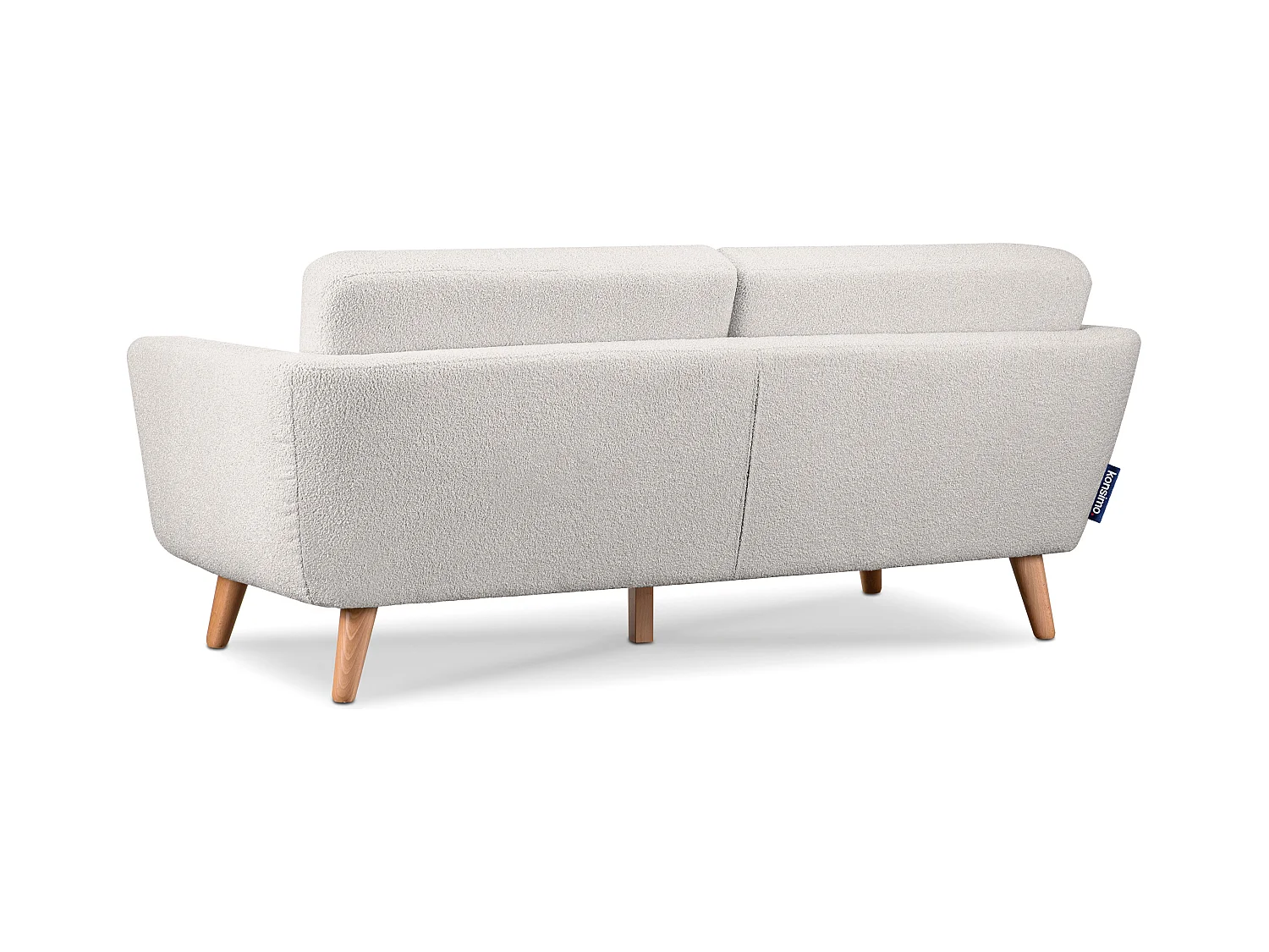 Canapé scandinave 3 places - Blanc - TAGIO