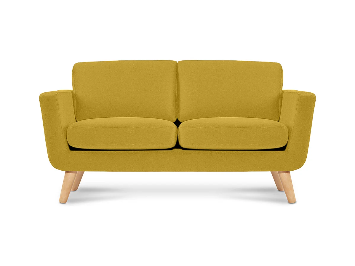 Canapé avec accoudoirs - Jaune - TAGIO