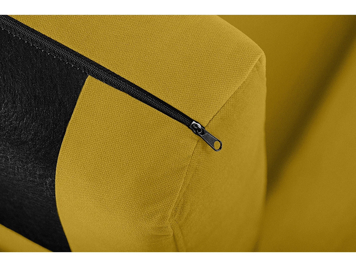 Canapé avec accoudoirs - Jaune - TAGIO