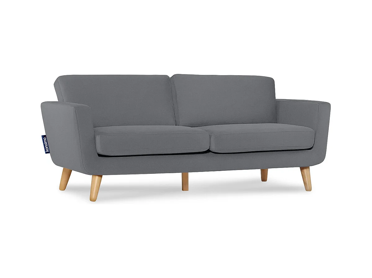 Canapé scandinave 3 places - Gris - TAGIO