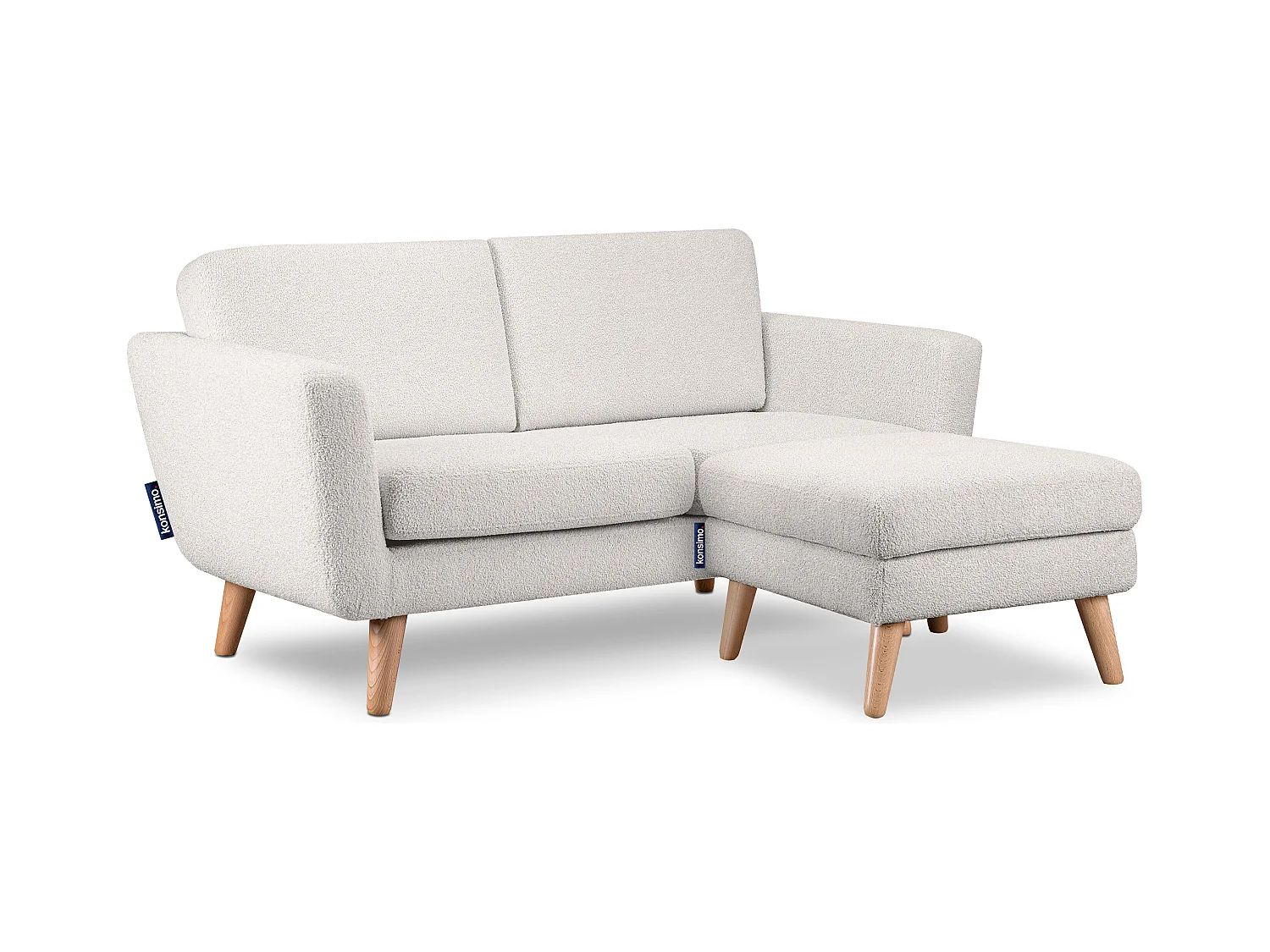 Canapé avec accoudoirs - Blanc - TAGIO