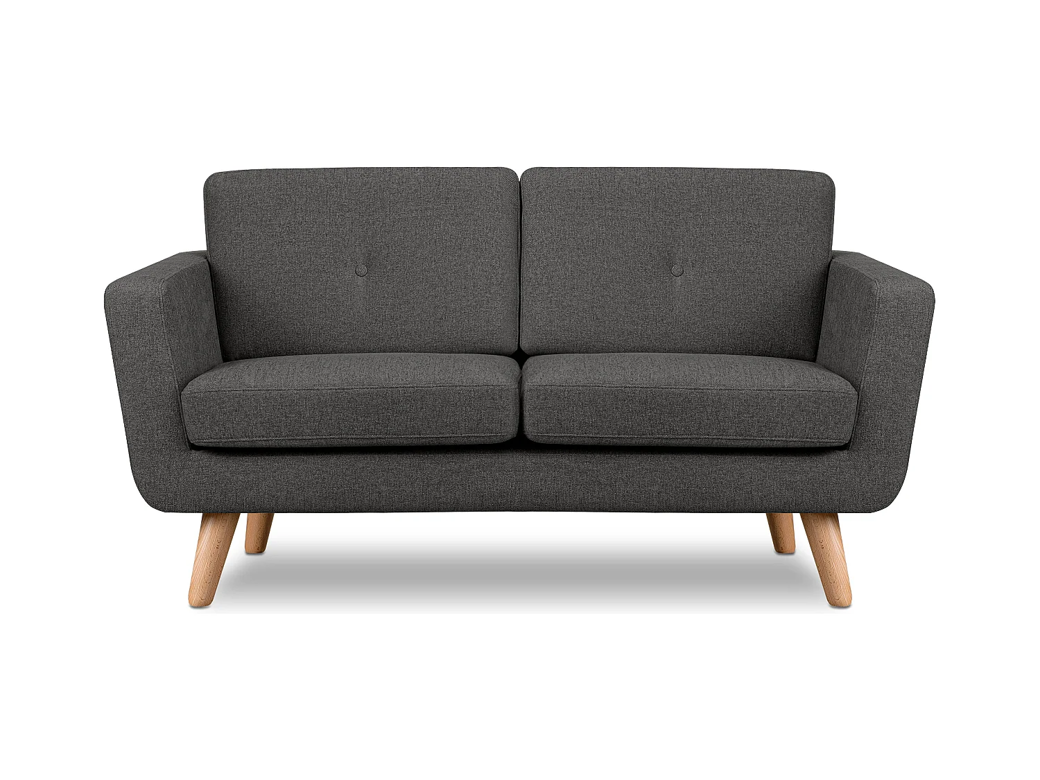 Canapé 2 personnes - Graphite - TAGIO