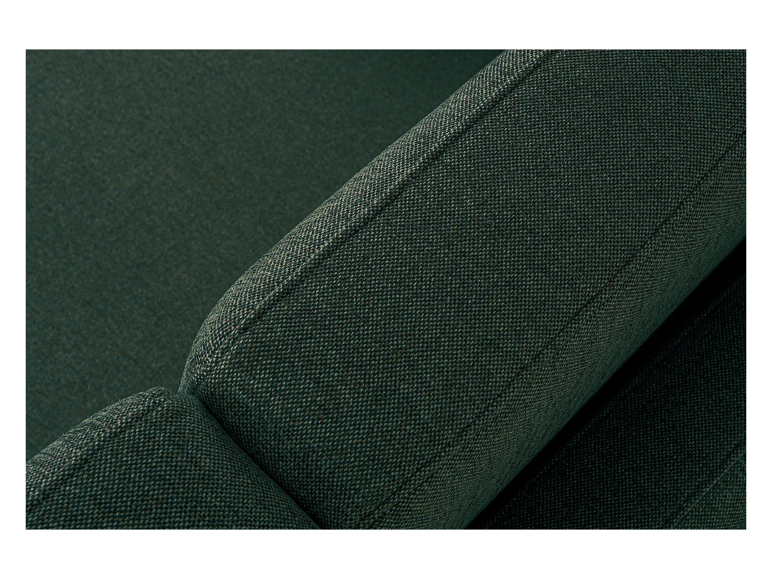 Canapé 2 personnes - Bleu marine/marron - TAGIO