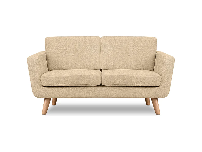Canapé 2 personnes - Crème - TAGIO