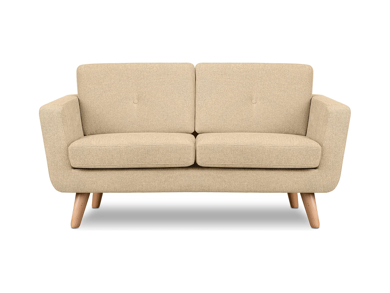 Canapé 2 personnes - Crème - TAGIO